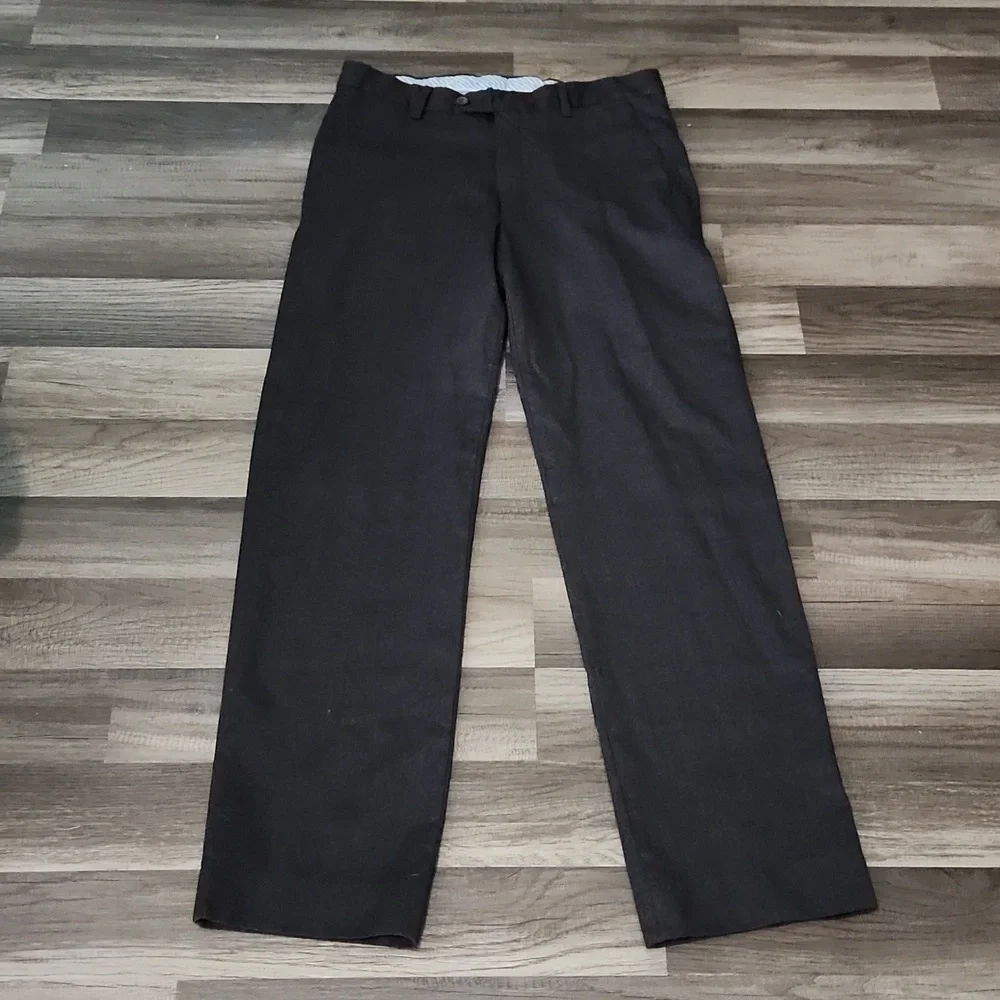 Berle Wool Dress Pants Mens 33 X 30 Gray